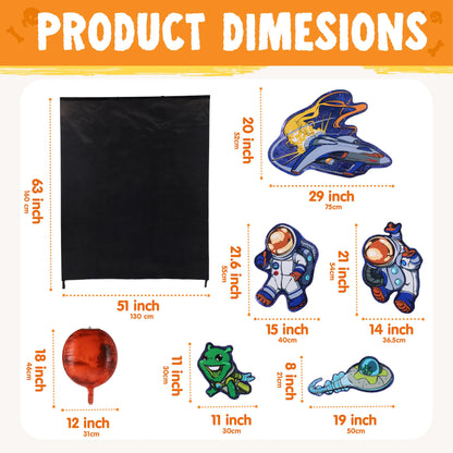 Halloween Space-Themed Trunk or Treat Decorations Kit