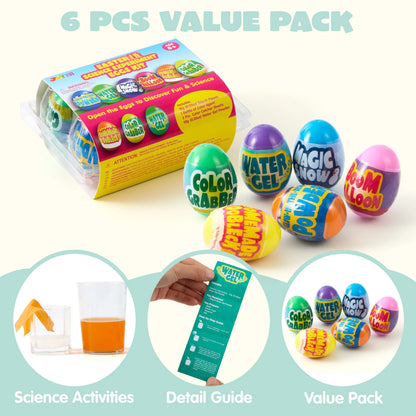 6 Prefilled Easter Eggs with Toys