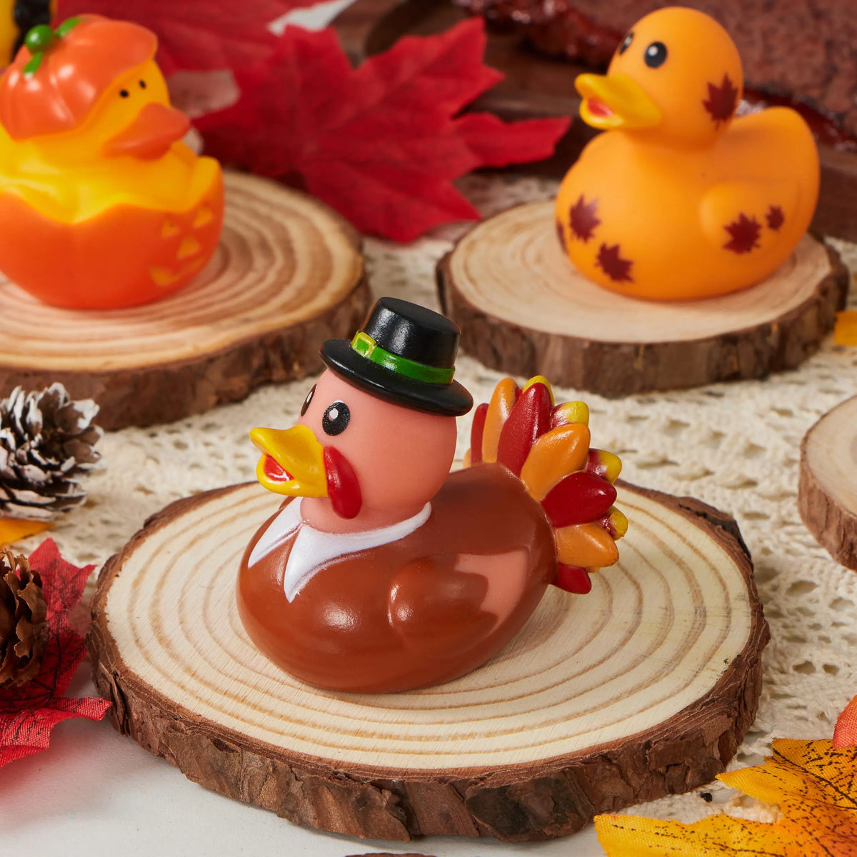 18PCS Thanksgiving Rubber Ducks for Kids & Toddlers