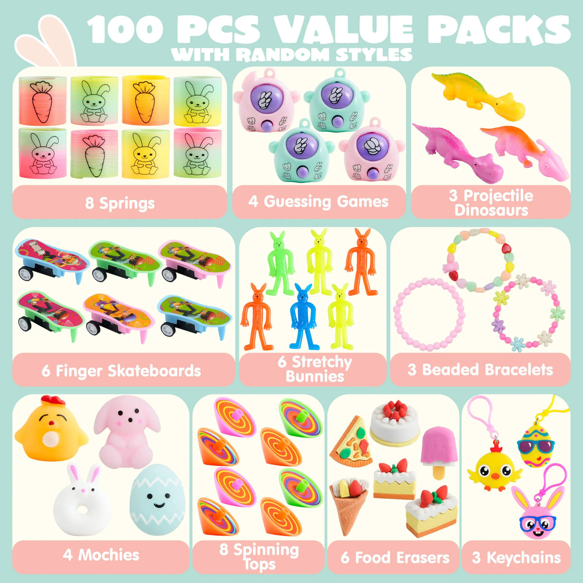 Bulk 300 Filled Easter Eggs with Toys