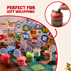 Dessert Slime Advent Calendar - 24 Days of Christmas Countdown Fun