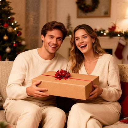12 Pack Large Christmas Gift Boxes with Lids - 17" x 13" x 4" for Presents