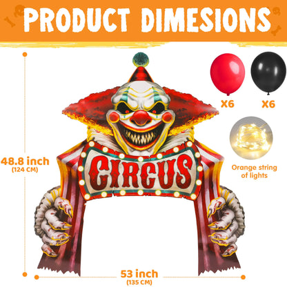 Halloween Clown Circus Carnival Decoration Kit