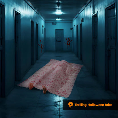 5-Foot Scary Inflatable Body with Covered Feet for Halloween