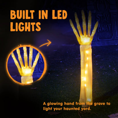5-Piece Halloween Skeleton Decorations for Outdoor Use