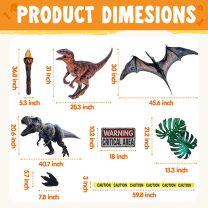 Halloween Dinosaur Park Car Sticker Kit for Trunk or Treat