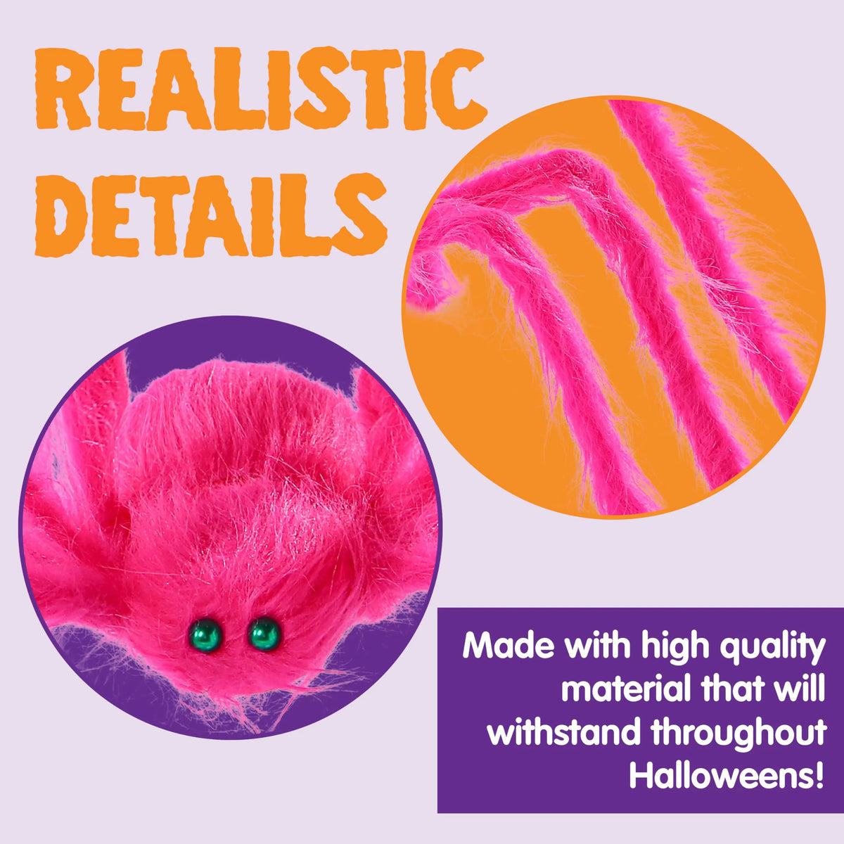5-Foot Halloween Spider Decoration for Outdoor Use