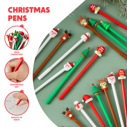 24 Pack Christmas Fun Pens - Bulk Set