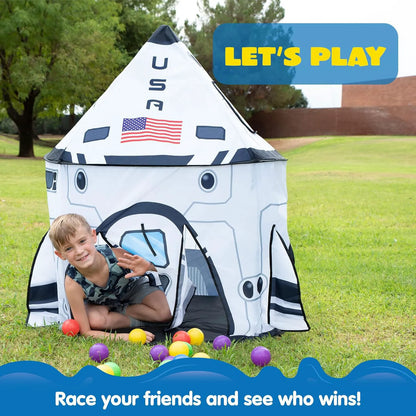 Kids Rocket Ship Pop-Up Play Tent