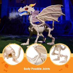 Spooky Dragon Skeleton Halloween Decoration