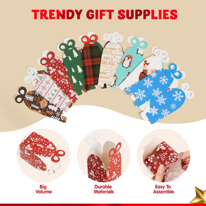 36 Pack Christmas Goody Gift Boxes with Bows