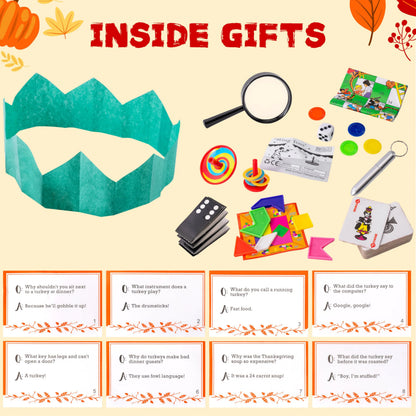 8-Pack Turkey Thanksgiving Party Favors (No Snap)