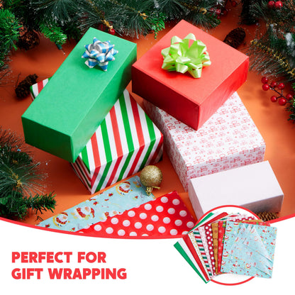 150 Sheets of Christmas Tissue Paper, Assorted Designs