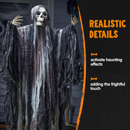 2 Pack Halloween Hanging Grim Reaper Outdoor Decorations
