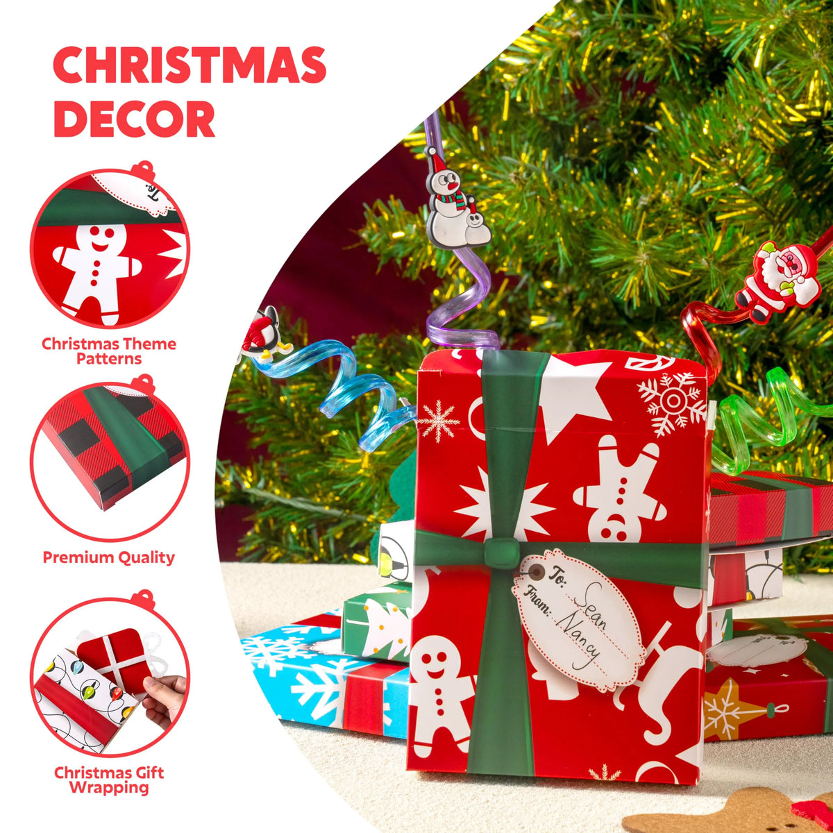 6 Christmas Card Holders in Gift Boxes