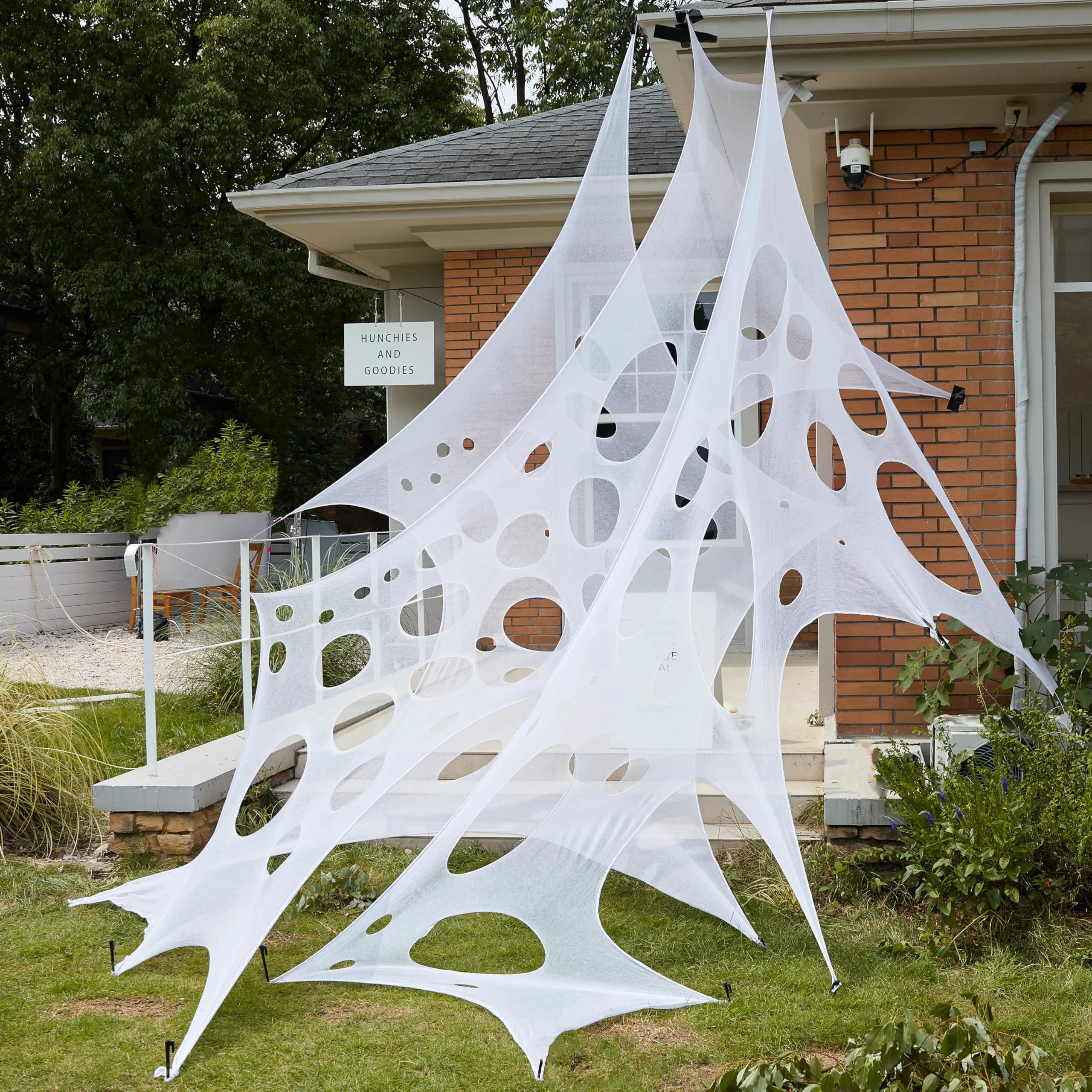 1000 sq ft Halloween Spider Web Decoration for Outdoor Use