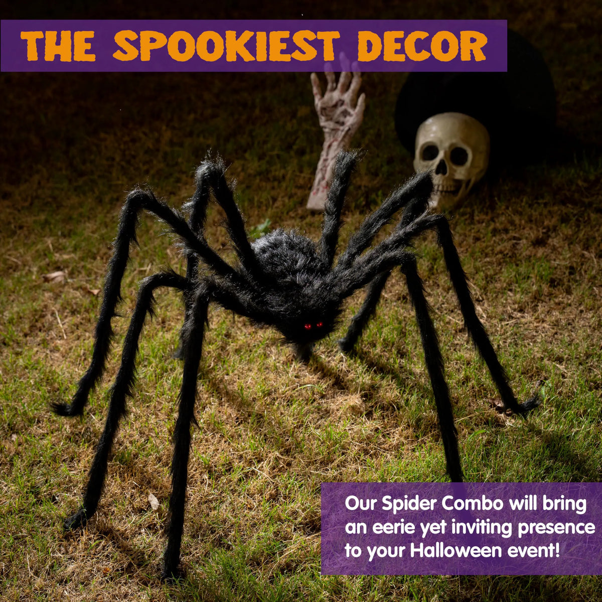 9-Foot Halloween Spider Outdoor Decoration
