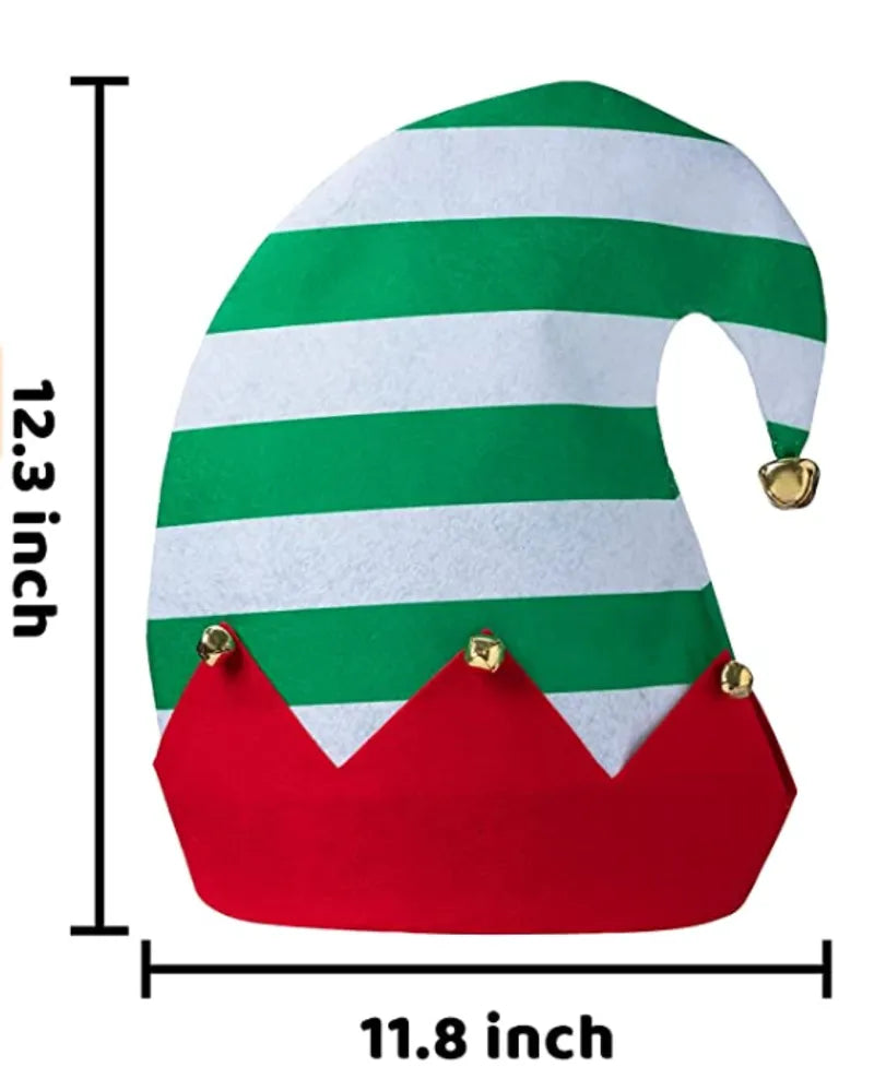 Classic Elf Hats (3-Pack, Unisex)