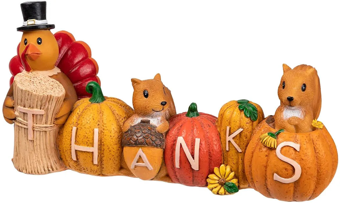 Pumpkin Turkey Figurine