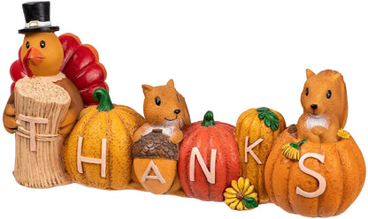 Pumpkin Turkey Figurine