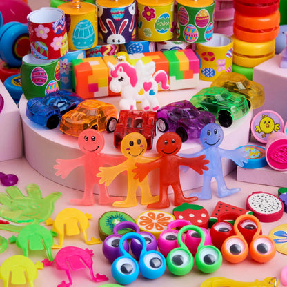 400 Prefilled Easter Eggs with Assorted Toys Inside, Plus 400 Stickers