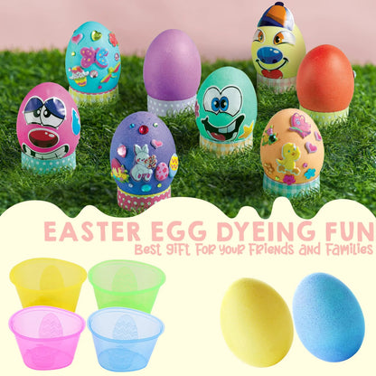 41-Piece Easter Egg Decorating DIY Kit with Dye Tablets and Stickers
