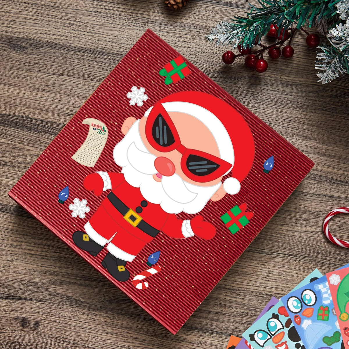 Christmas Make-A-Face Sticker Set - Create Your Own Holiday Characters