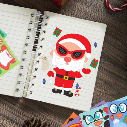 Christmas Make-A-Face Sticker Set - Create Your Own Holiday Characters