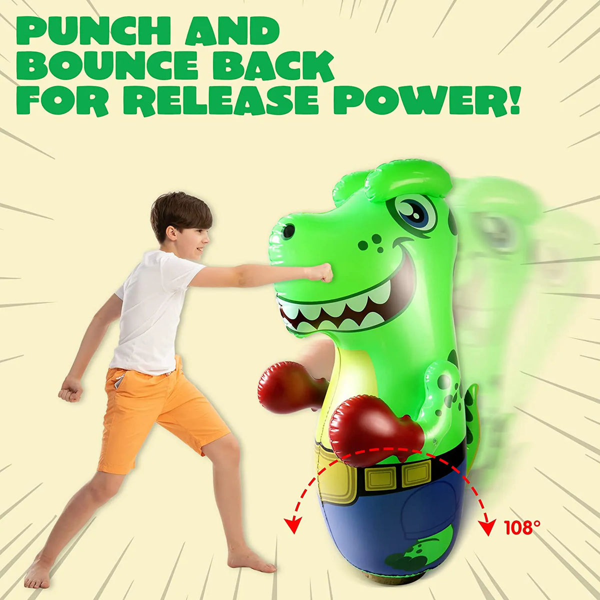 47-Inch Inflatable T-Rex Bopper