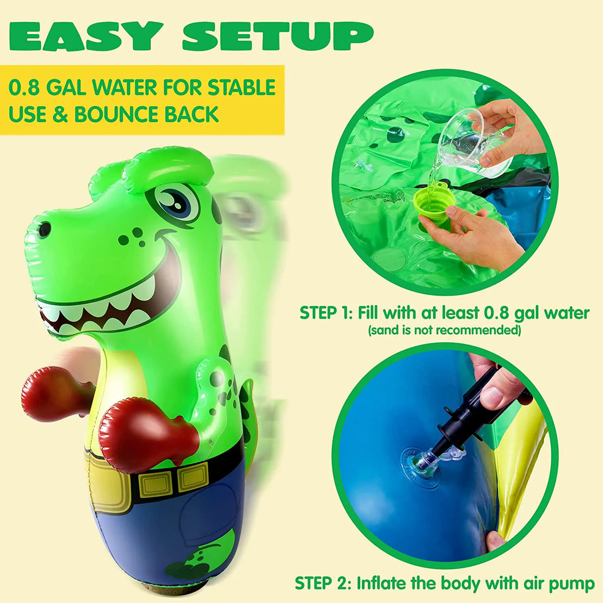 47-Inch Inflatable T-Rex Bopper