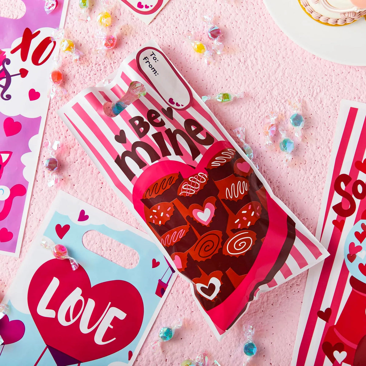 48-Piece Valentine's Day Treat Bags Set