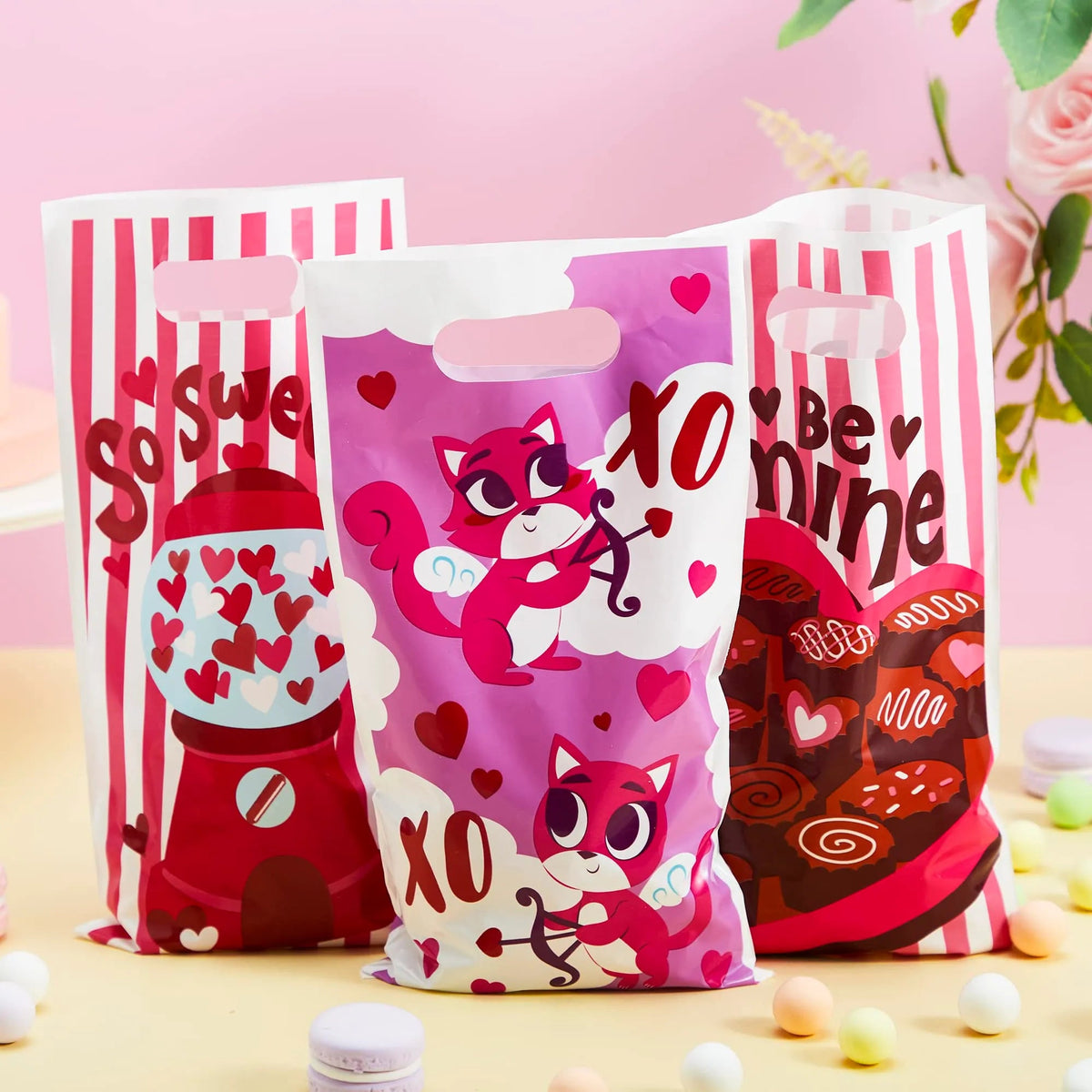 48-Piece Valentine's Day Treat Bags Set