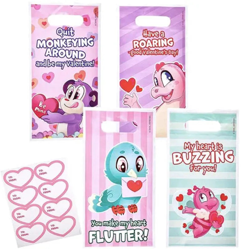 48-Piece Valentine's Day Treat Bags for Kids