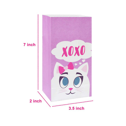 48 Valentine's Day Treat Paper Bags with Assorted Characters