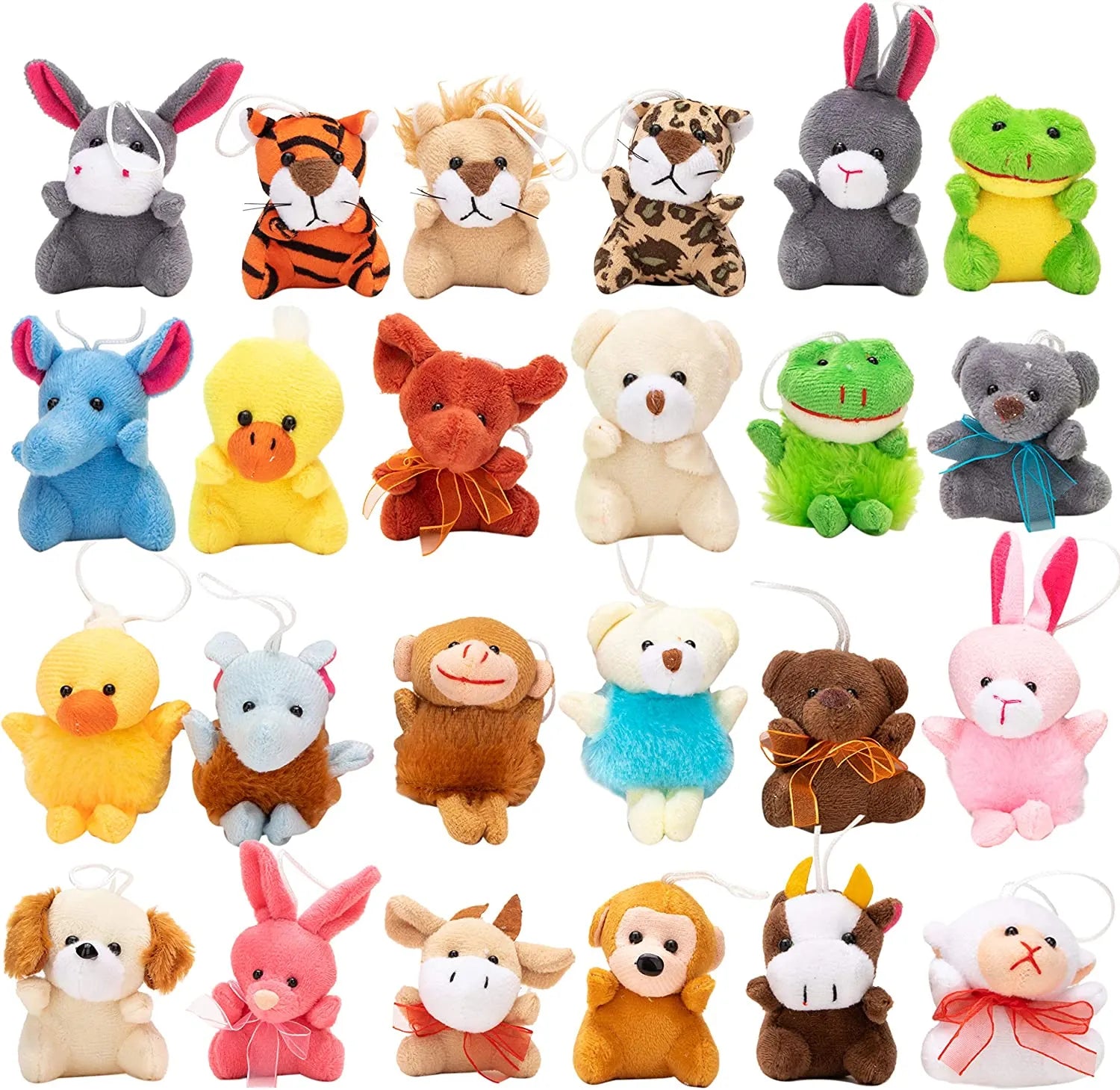 48-Pack Prefilled Easter Eggs with Animal Plush Toys