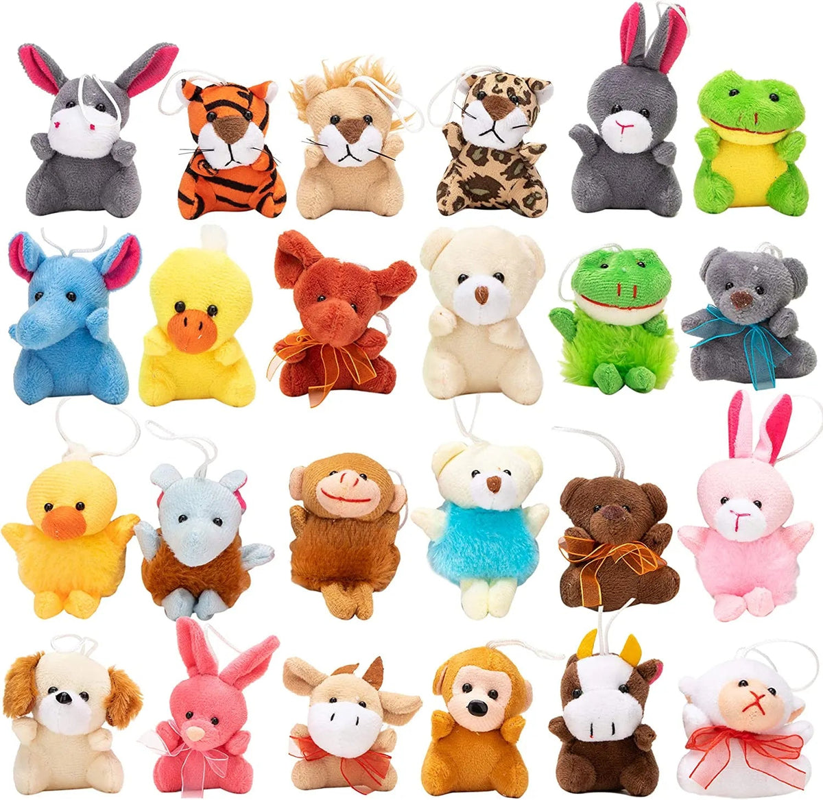 48-Pack Prefilled Easter Eggs with Animal Plush Toys