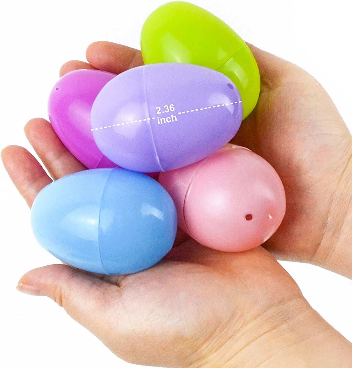 48-Pack Prefilled Easter Eggs with Animal Plush Toys