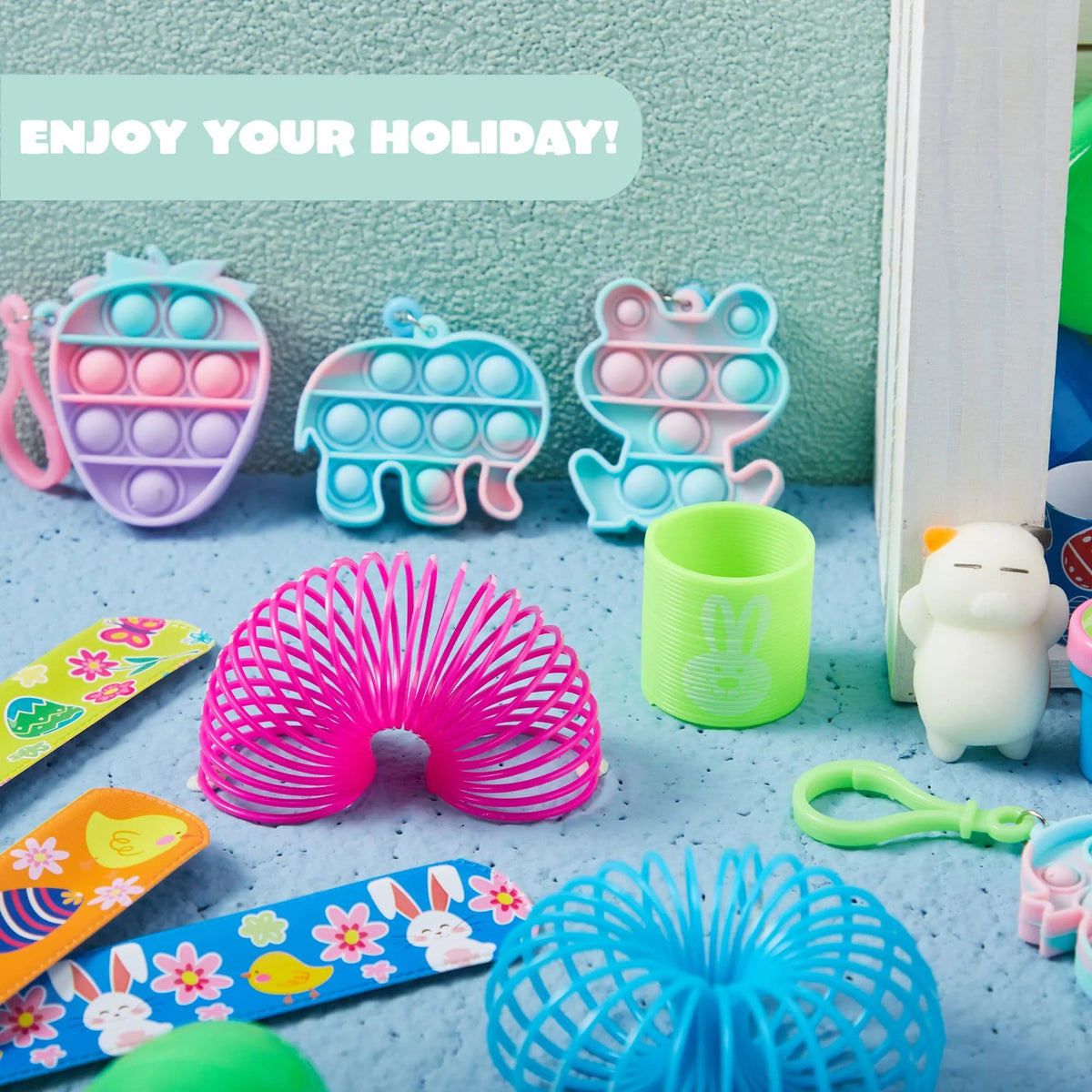 48-Pack Assorted Prefilled Easter Eggs (2.4 Inches)