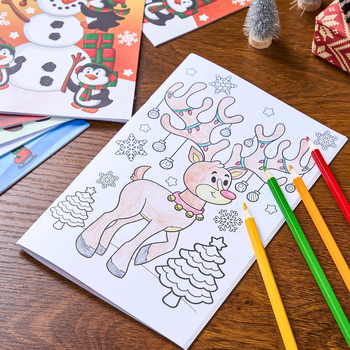 48-Pack Christmas Kids Coloring Books with 6 Different Cover Designs