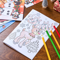 48-Pack Christmas Kids Coloring Books with 6 Different Cover Designs