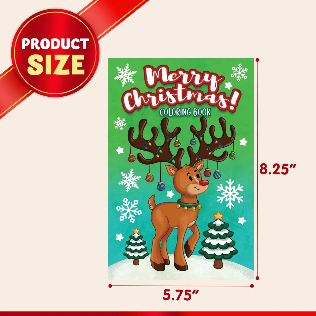 48-Pack Christmas Kids Coloring Books with 6 Different Cover Designs
