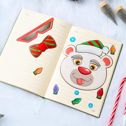 48 Pcs Christmas Make A Face Stickers - Xmas Stickers