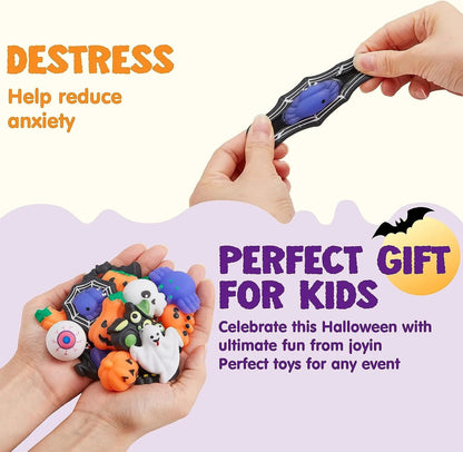 48-Pack Halloween Mochi Squishy Toys for Kids