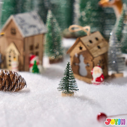 4 Pack Christmas Snow Blanket Roll (3x8 Ft) for Holiday Decorations