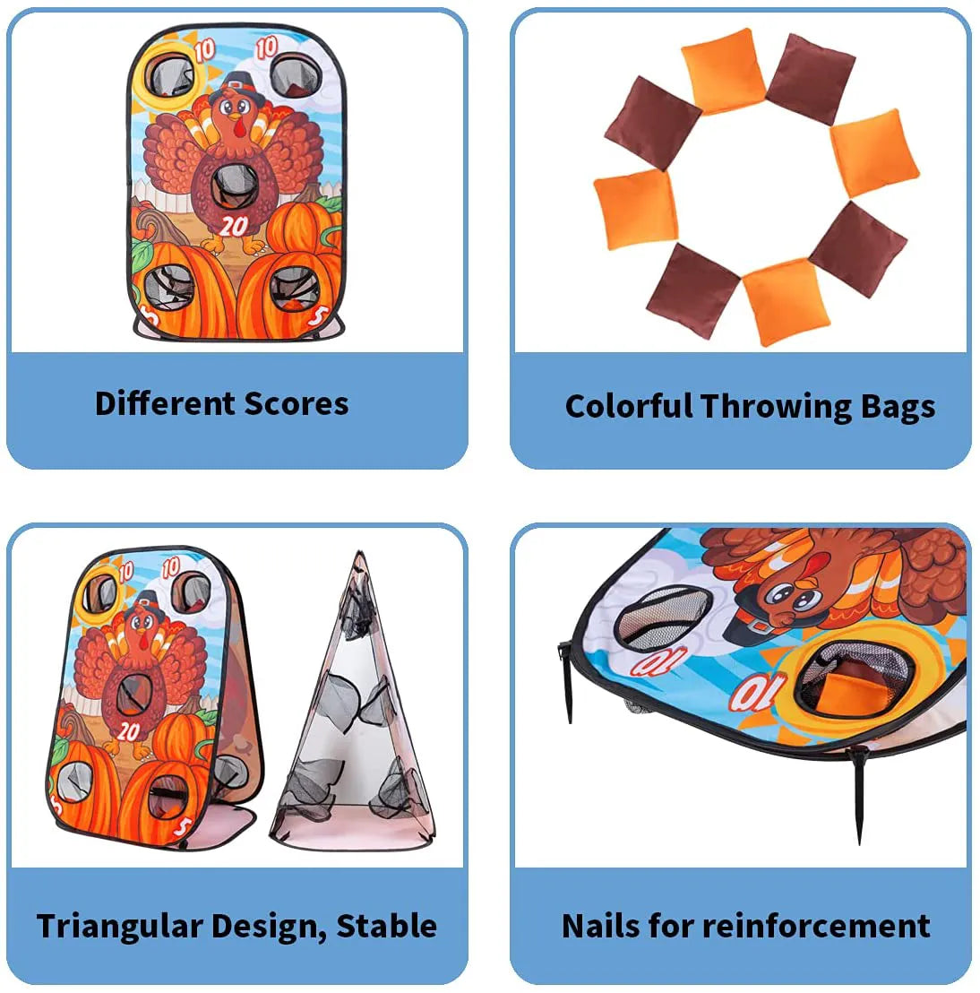 Foldable Toss Game Board