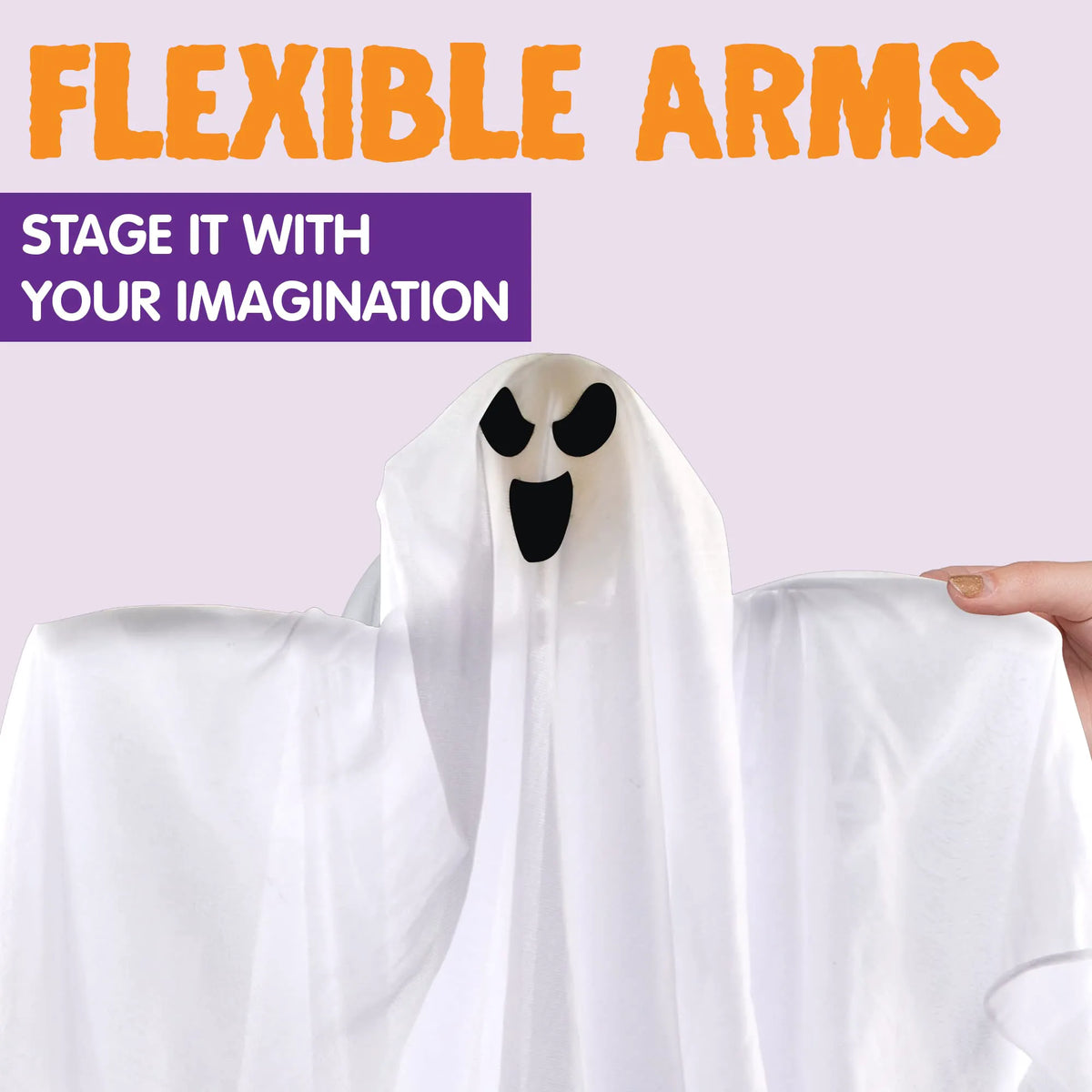 27.5" Halloween Hanging Ghost Decoration for Outdoor Use