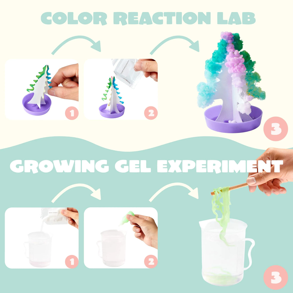 4 Jumbo Prefilled Easter Science Experiment Eggs