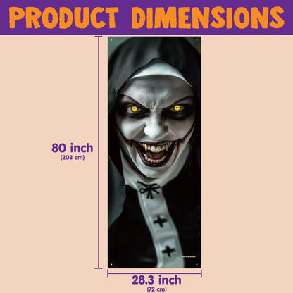 Spooky Ghost Door Cover for Halloween Indoor Decor