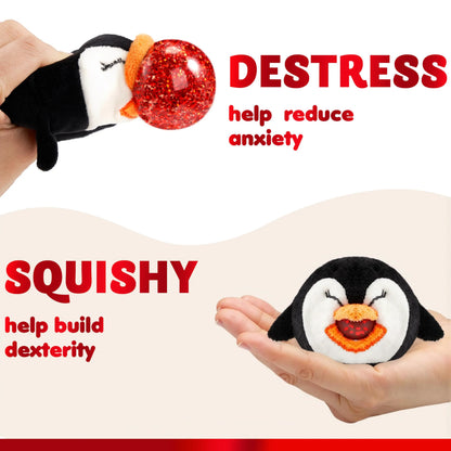 3 Pack Christmas Squeeze Plush Balls