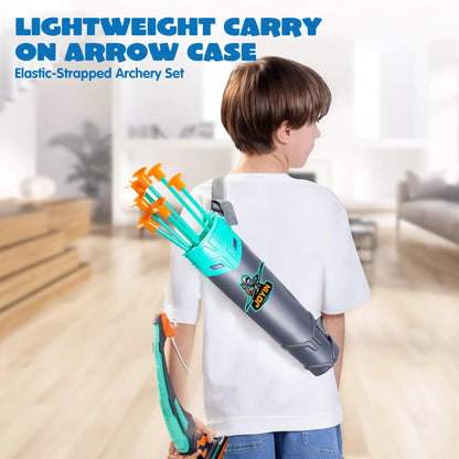 Kids LED Light Up Bow and Arrow Set - Aqua Blue